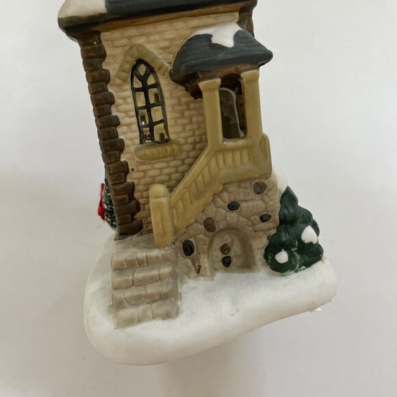 St Nicholas Square Clock Tower Lighted Village Collection Holiday Decor NO LIGHT - Picture 8 of 10